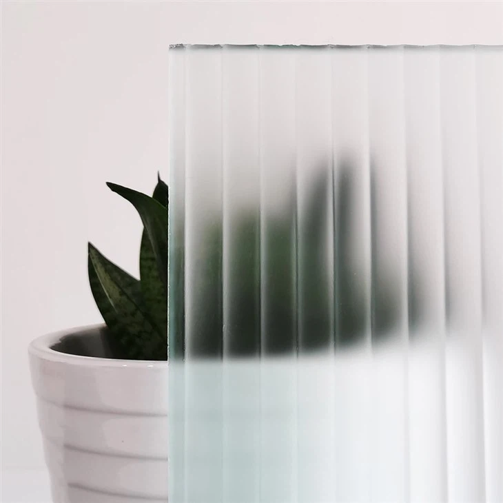 low iron frosted reeded glass at MIGO GLASS