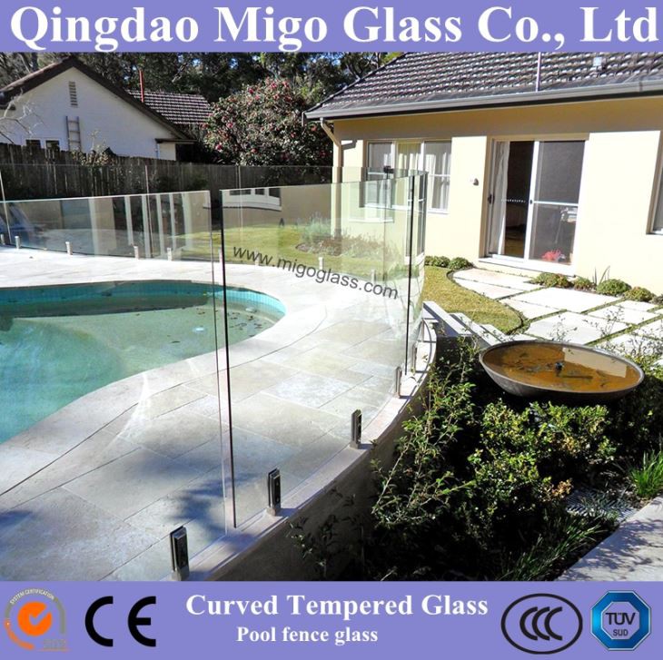 curved bent toughened glass 
